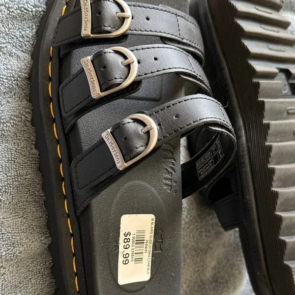 Dr. Martens Black Textured Footwear - Picture 9 of 9